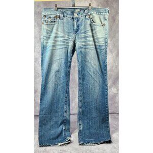 Vintage True Religion Brand Jeans Blue Jean  Men 100% Cotton Size 40